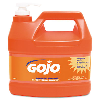 GOJO NATURAL ORANGE Smooth Hand Cleaner, 1 gal, Pump