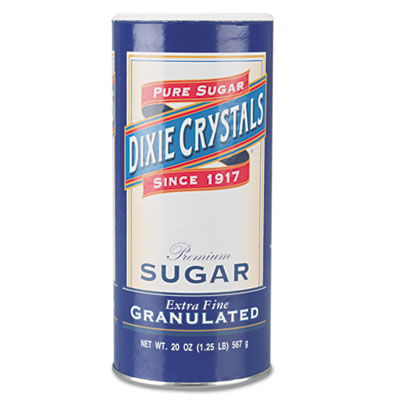 Dixie Crystals Premium Extra Fine Granulated Sugar, 20oz,