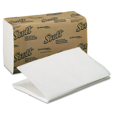 KIMBERLY-CLARK PROFESSIONAL* SCOTT 1-Fold Paper Towels, 9