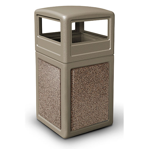 38-Gallon StoneTec Panel with Dome Lid