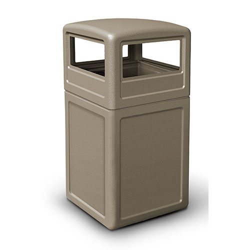 38-Gallon Square Waste container with Dome Lid