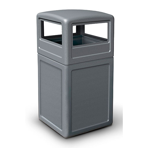 38-Gallon Square Waste container with Dome Lid
