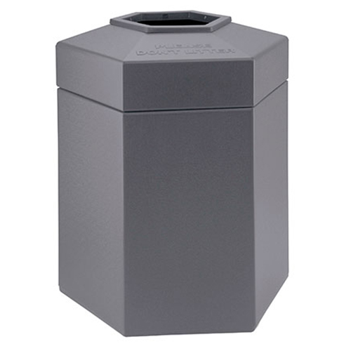 45 GAL HEXAGONAL WASTE CONTAINER