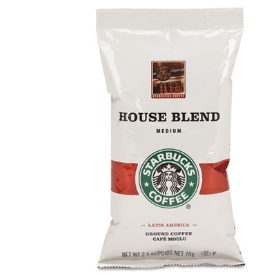 Starbucks Coffee, Regular House Blend, 2 1/2 oz Packet,