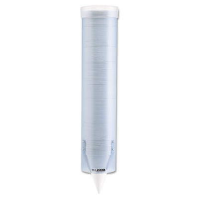San Jamar Adjustable Frosted Water Cup Dispenser, Wall
