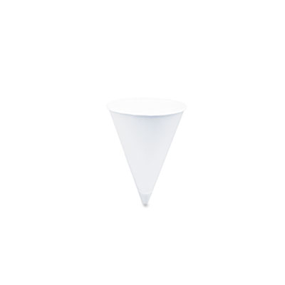 SOLO Cup Company Cone Water Cups, Cold, Paper, 4 oz, White