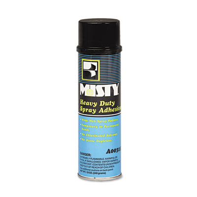 Misty Heavy-Duty Adhesive Spray, 12 oz, Aerosol