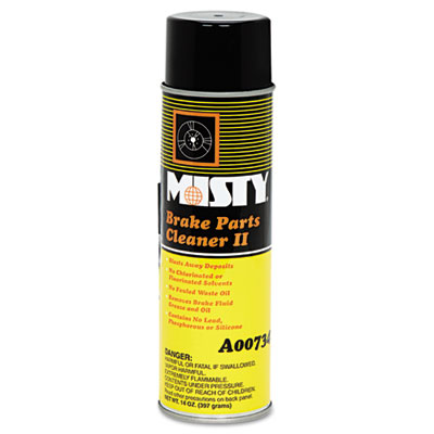 Misty Brake &amp; Parts Cleaner II, Nonchlorinated, Fast Dry,