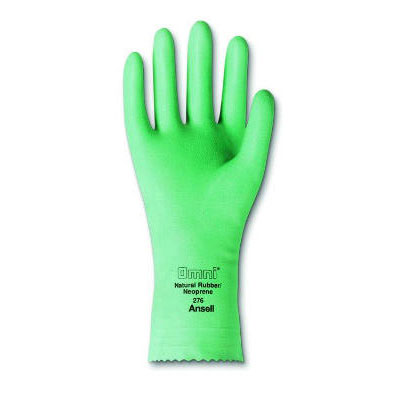 AnsellPro Omni Neoprene-Latex Gloves, Light Green, Size 7