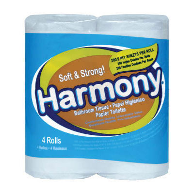 Atlas Paper Mills Harmony Toilet Tissue, 2-Ply, White,