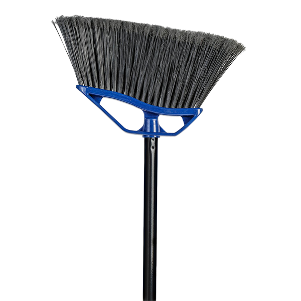 12" Mars Angle Broom - Blue/Black - 48" Handle
