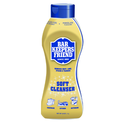 Bar Keepers Friend Soft
Cleanser, 26oz Squeeze Bottle