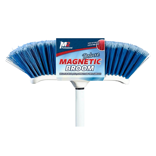 M2 Venus Curved Mganetic Broom  - Blue- 6/Pkg