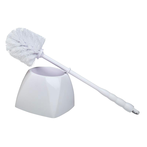 Toilet Bowl Brush With 
Caddy - 24/Pkg