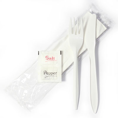 GEN Wrapped Cutlery Kit, 6 1/4&quot;,