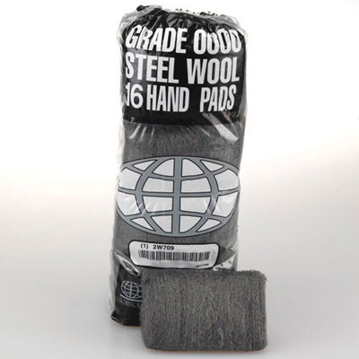 GMT Industrial-Quality Steel Wool Hand Pad, #0 Fine, 16