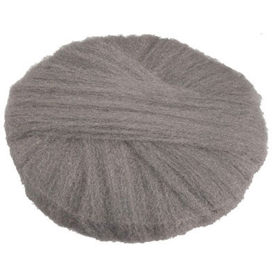 GMT Radial Steel Wool Pads,
Grade 0 (fine): Cleaning &amp;
Polishing, 18 in Dia, Gray