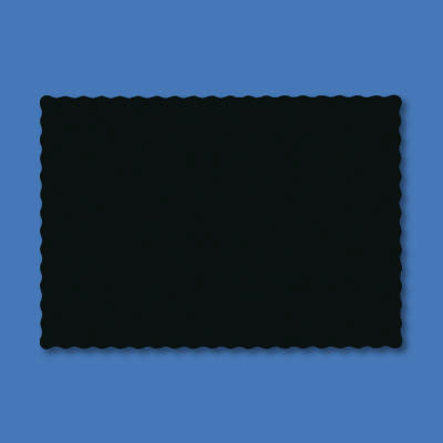 Hoffmaster Solid Color Placemats, 9 3/4 x 14, Black