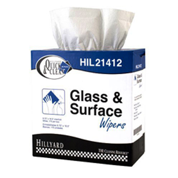 Hillyard Wiper Glass &amp; Surface Wht 175Bx 4/CS