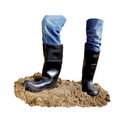 Impact General-Purpose Steel-Toe PVC Boots, Black,