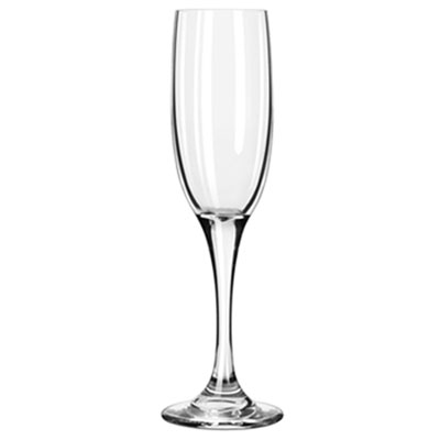 Libbey Charisma Glasses, 6 oz, Clear, Tall Champagne