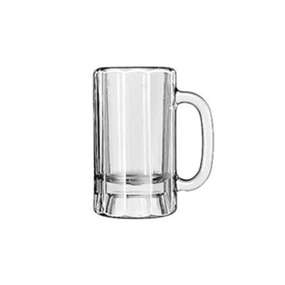 Libbey Glass Mugs &amp; Tankards, 14 oz, Clear, Paneled Beer Mug