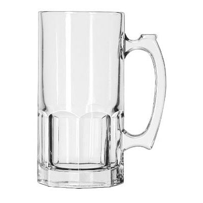 Libbey Glass Mugs &amp; Tankards, Super Mug, 34oz, 8&quot; Tall