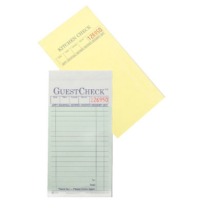 National Checking Company Guest Check Pad, 3-1/2 x