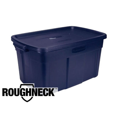 Rubbermaid Roughneck Storage Box, 14gal, Dark Indigo