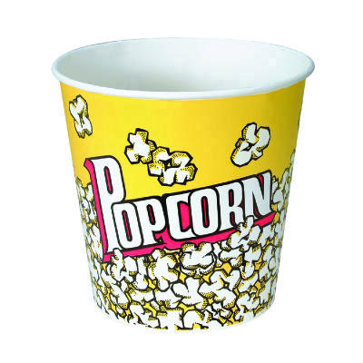 SOLO Cup Company Paper Popcorn Bucket, 85 oz,