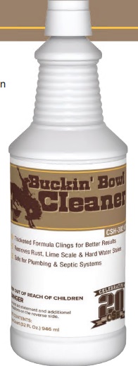 BUCKIN&#39; BOWL CLEANER THICKENED  9.5% HCL TOILET BOWL CLEANER 