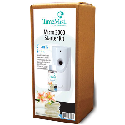TimeMist 3000 Shot Micro Starter Kit, Clean N&#39; Fresh,