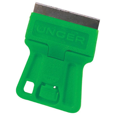 Unger MiniScraper without Blade, Green Plastic, For Use