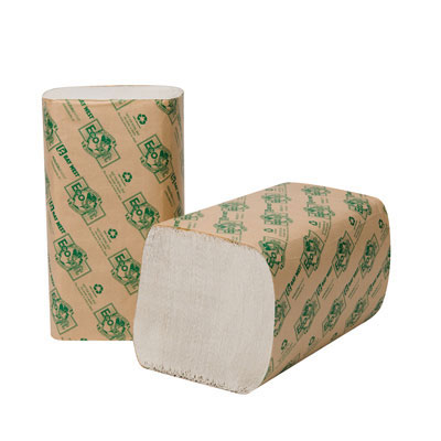 Wausau Paper EcoSoft Folded Towels, 9 x 10, White,