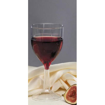 WNA Classicware One-Piece Wine Glasses, 6 oz., Clear,