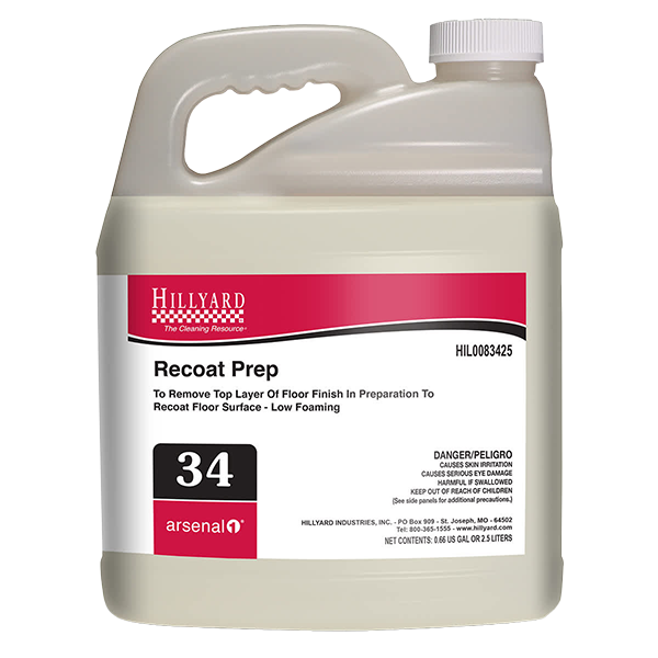 Hillyard Recoat Prep - Arsenal  1 - 2.5 L